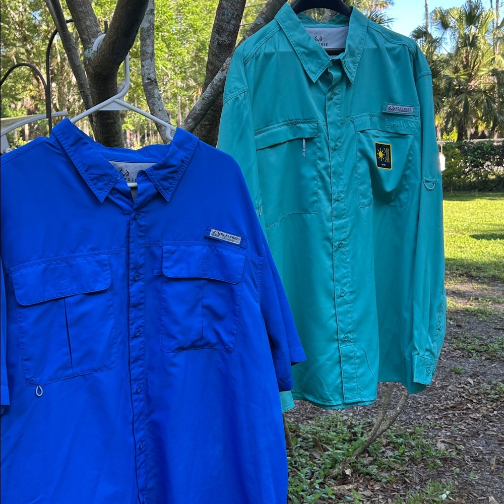 2 reeltree shirts !